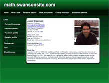 Tablet Screenshot of math.swansonsite.com